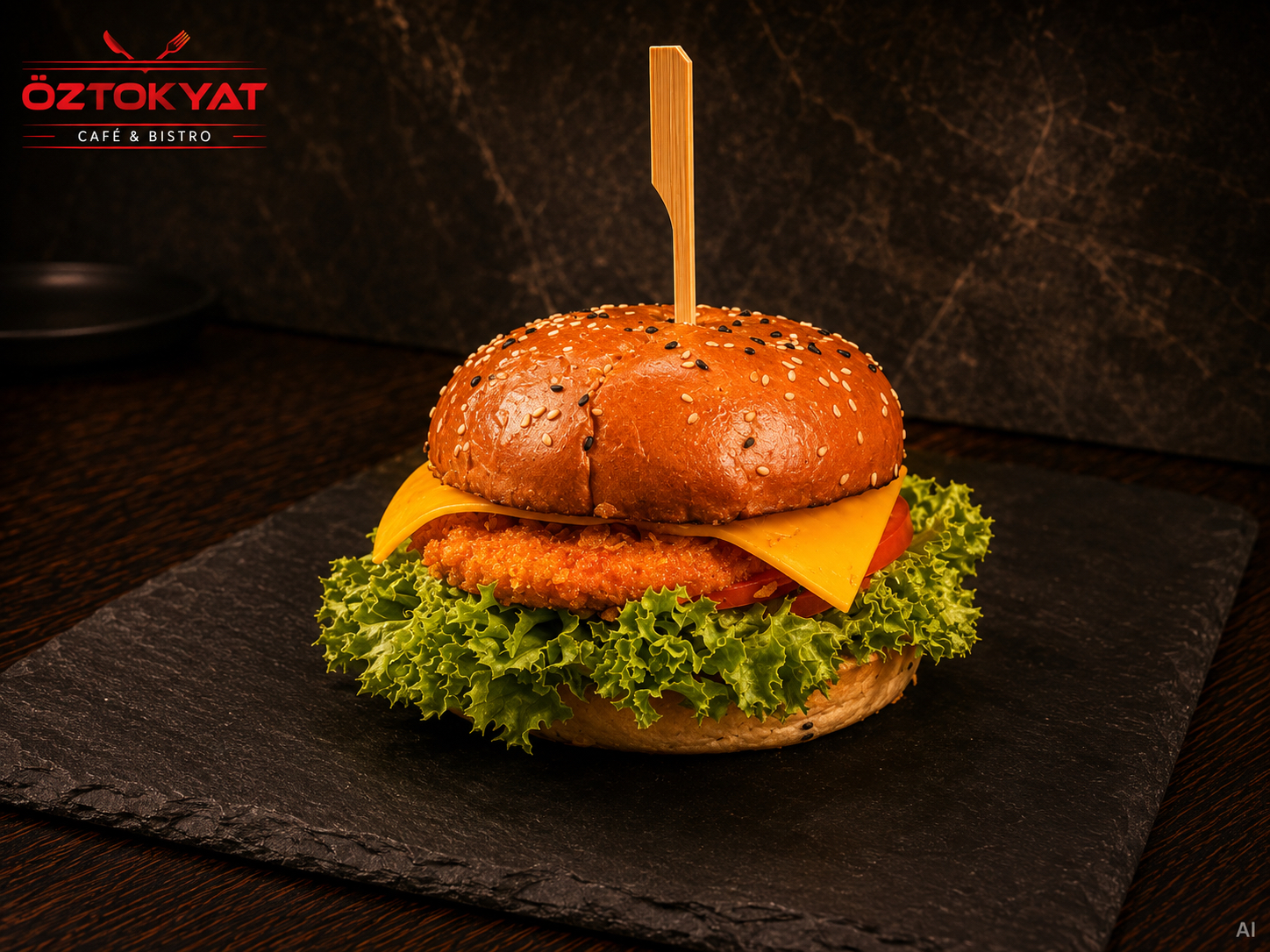 Crispy Chicken Cheese Burger
